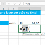 Calcular o lucro por ação no Excel