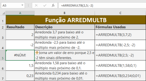 Função ARREDMULTB