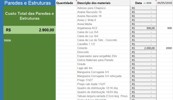 Planilha de Construção e Reformas: Gestão Completa de Orçamentos de Obras - Image 4