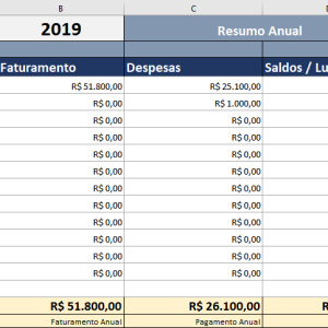 Planilha Fluxo de Caixa Excel