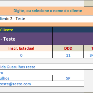 Planilha de Excel Para Cadastro de Clientes