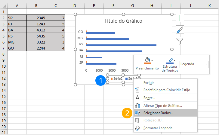 Alterar Nomes de Séries na Legenda do Gráfico