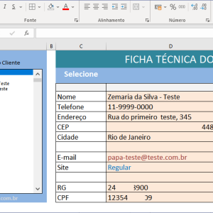 Planilha Excel para Controle de Débitos de clientes