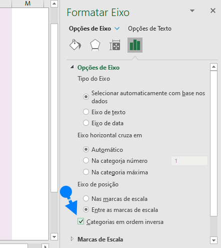 Categorias em ordem inversa no gráfico