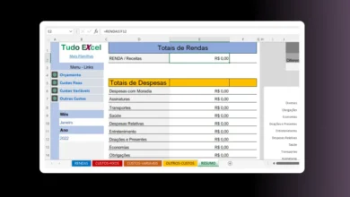 Planilha de Controle Financeiro Pessoal