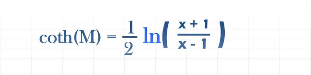 Equação da função ACOTH