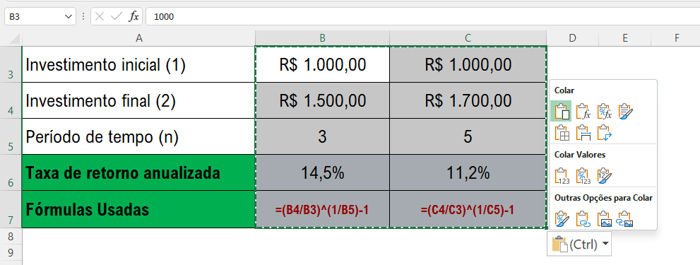 ativar e desativar marcas inteligentes no Excel