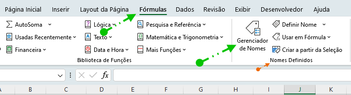 Nomes Definidos no Excel