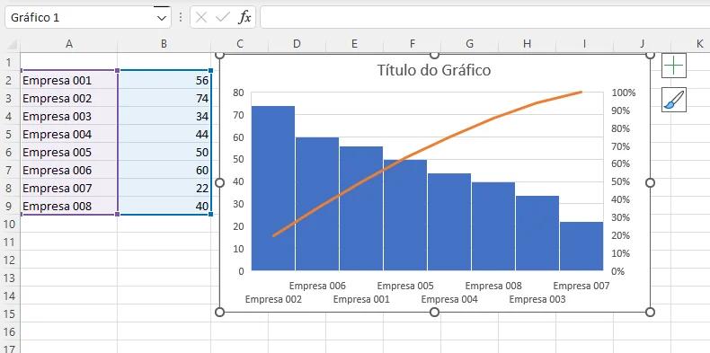 Criar um Gráfico de Pareto no Excel 2016