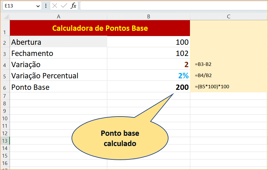 Pontos base no Excel saiba como calcular