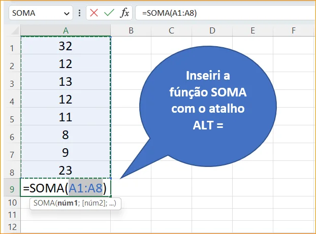 Como Somar no Excel