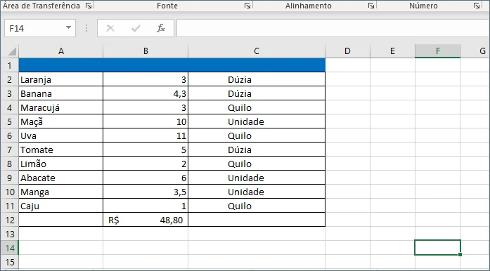 Aprenda a criar planilhas