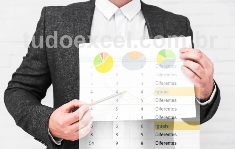 Comparar Três Colunas em uma Planilha do Excel