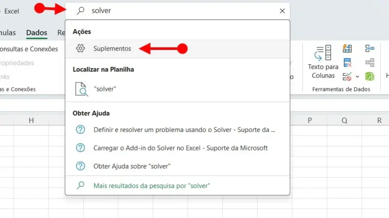 Habilitar Solver no Excel