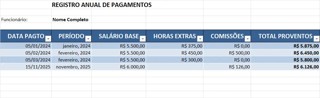 Passo a Passo para Download da Planilha de Pagamentos