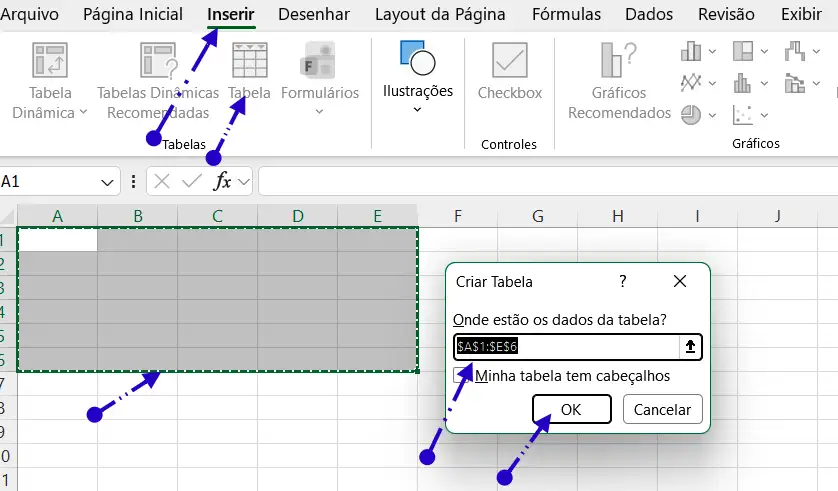 Como Criar uma Tabela Automática no Excel Passo a Passo