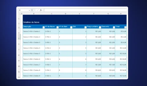 Formato de Tabela ou Planilha Normal no Excel