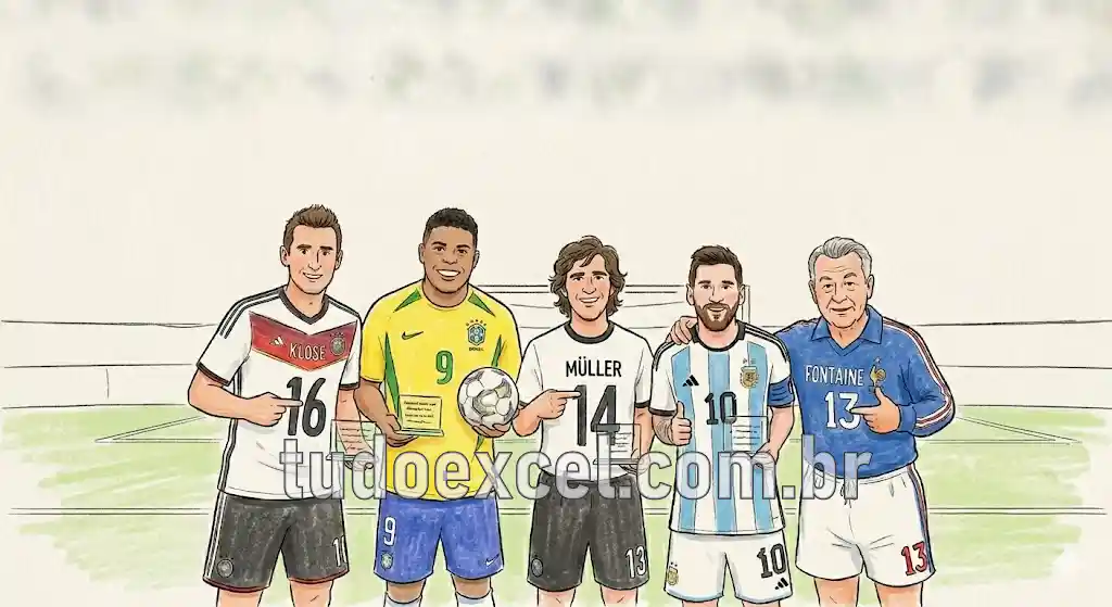 Artilheiros de cada Copa do Mundo (1930 a 2022)