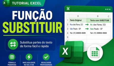 Função SUBSTITUIR no Excel